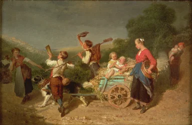 Children with a Dog Cart